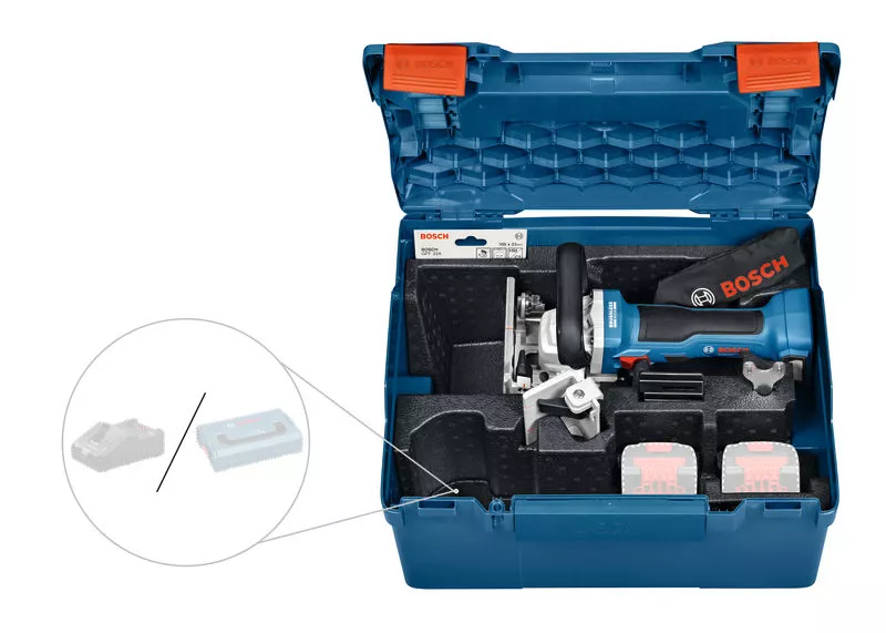 BOSCH GFF 18V-22 18v Cordless Biscuit Jointer - เครื่องเซาะร่องใส่แผ่นบิสกิตไร้สาย 18v Li-Ion บ๊อช รุ่น GFF 18V-22 (ตัวเปล่าไม่มีแบตเตอรี่ ไม่มีแท่นชาร์ท) - 0601620101 (Pre-Order)