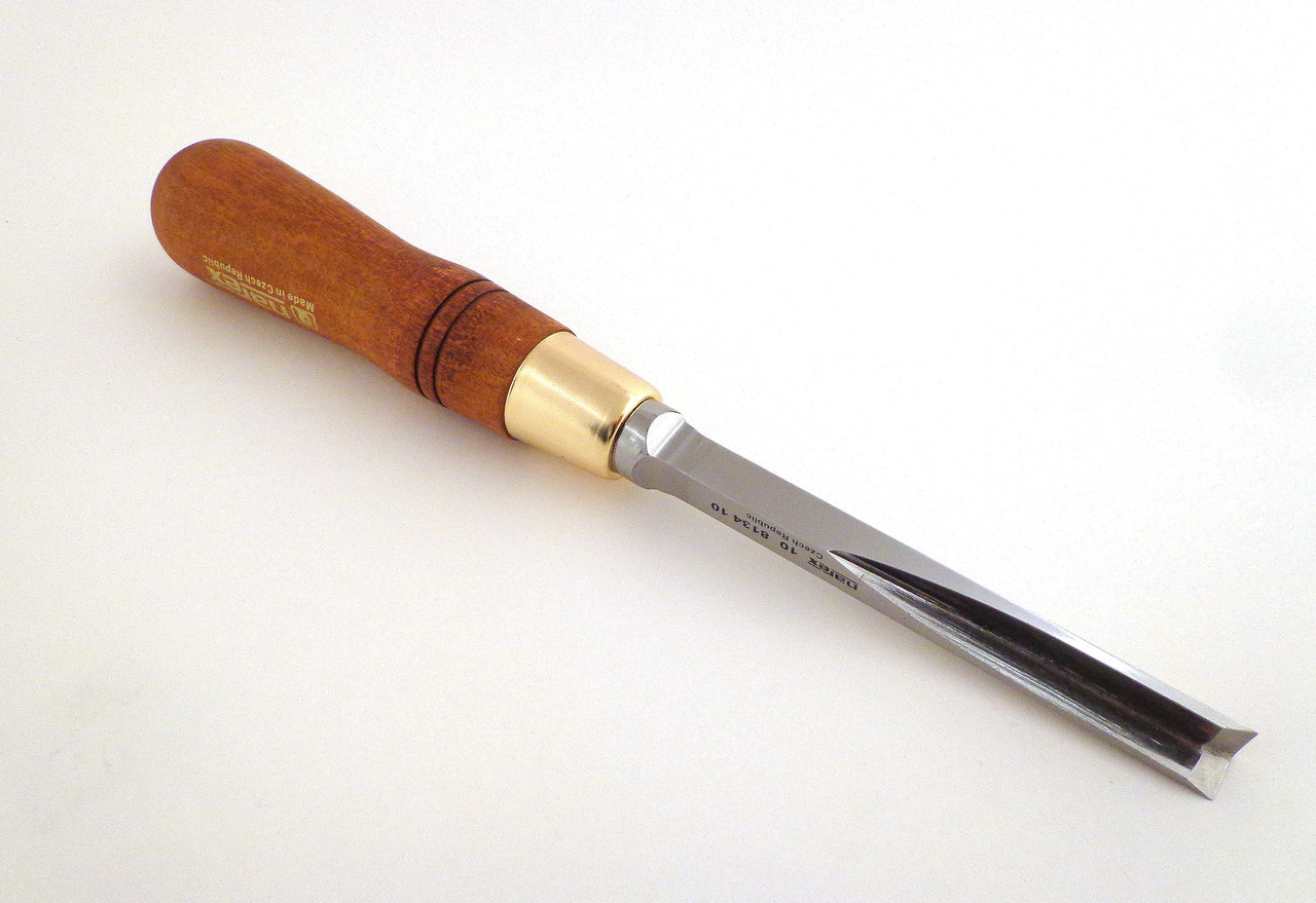 NAREX 813410 Corner Chisel 90° - สิ่วเก็บมุมเจาะเดือยเหลี่ยมขนาด 10x10 มม. (Made in Czech Republic)