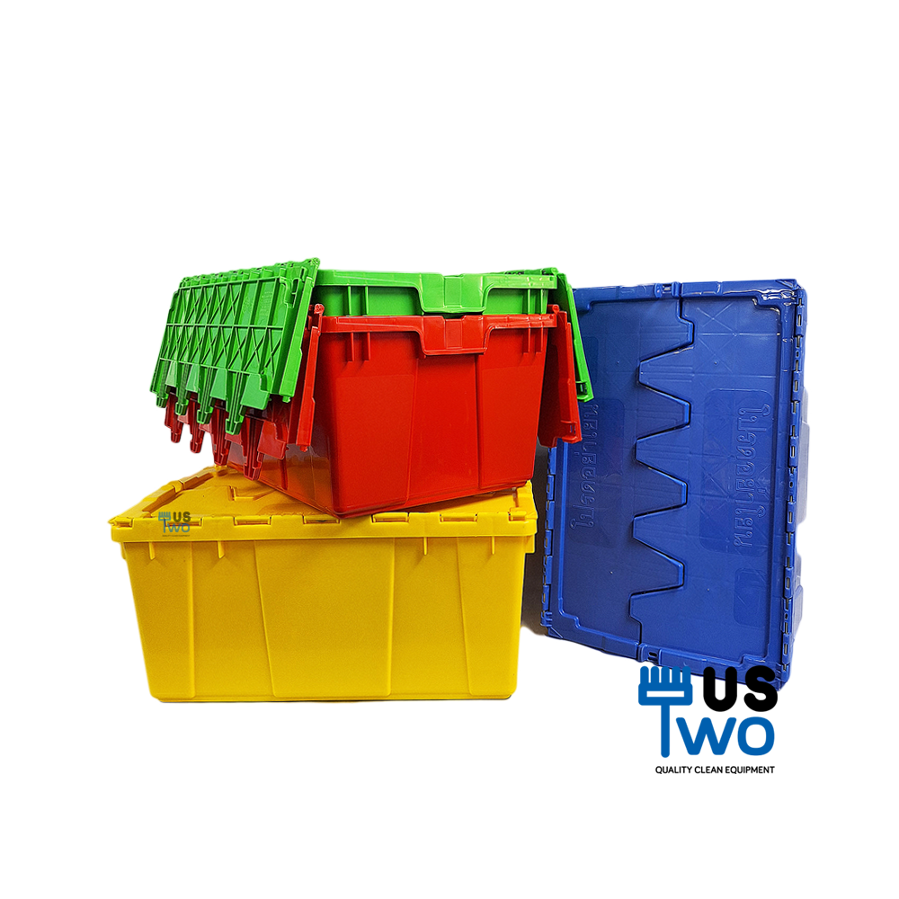 ลังพลาสติกทึบ ฝาพับคู่ 50 ลิตร