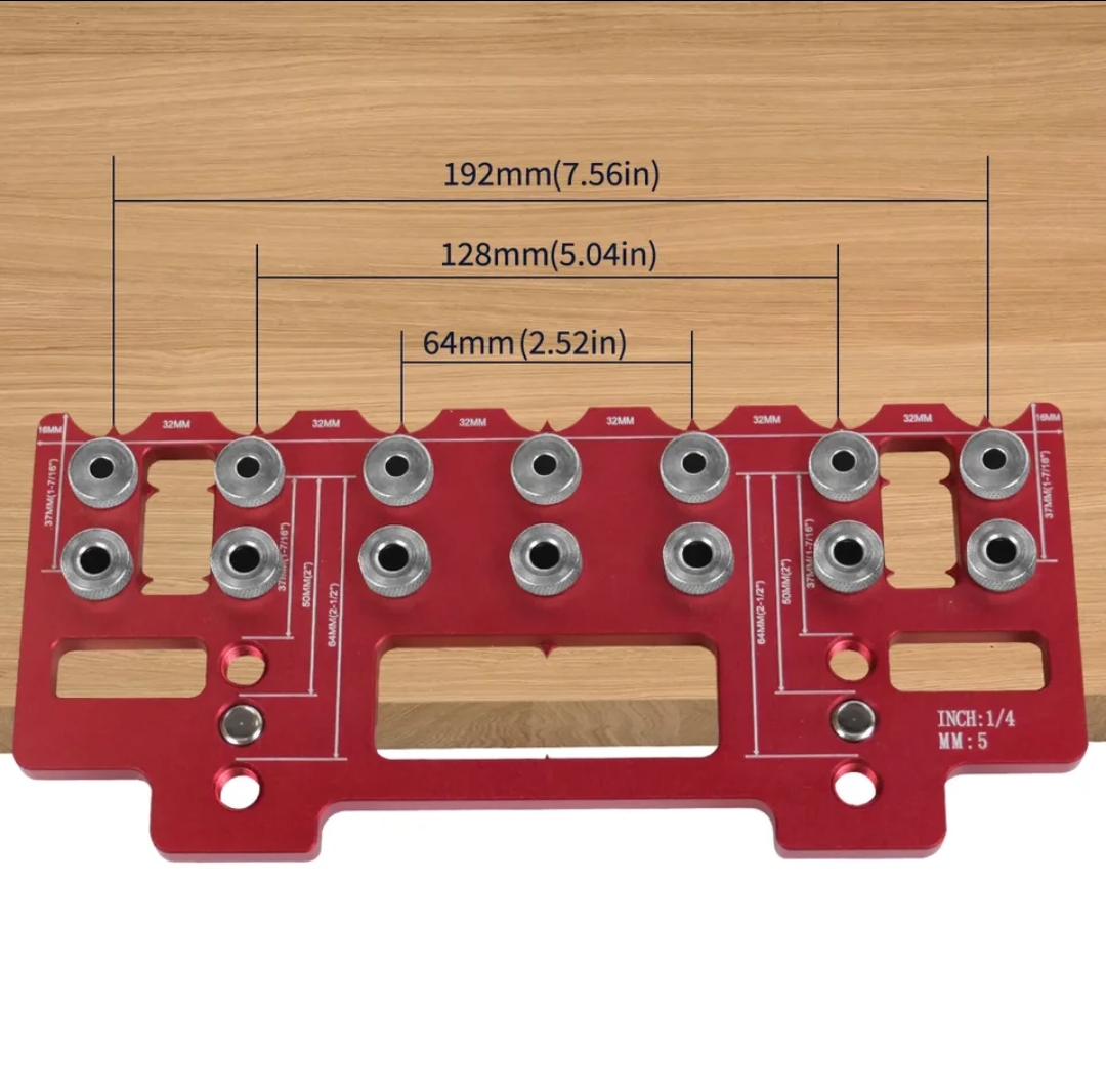SIT TOOL SIT-KHI3220 Cabinet Hardware Jig and Shelf Pin Jig - จิ๊กสำหรับติดตั้งมือจับ ปุ่มดึง ลิ้นชัก ประตูตู้ และ จิ๊กเจาะรูติดตั้งปุ่มรับชั้นในตู้ SIT TOOL รุ่น SIT-KHI3220