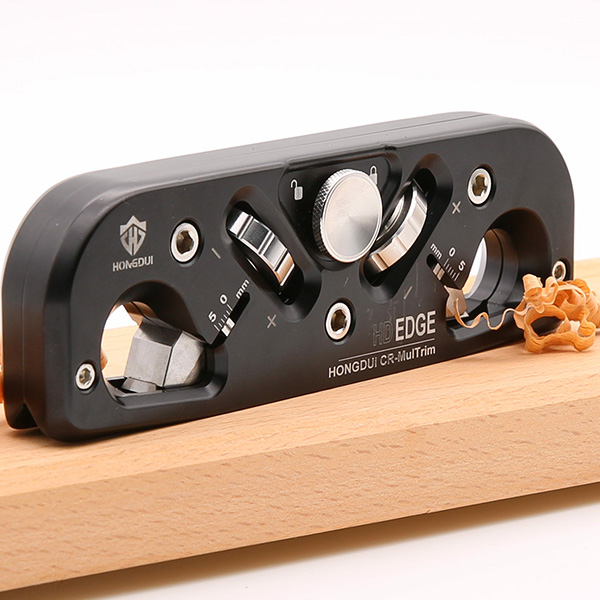 HONGDUI DJ11S - Chamfer Plane Edge Plane Corner Plane Quick Edge Trimmer Chamfering Tool with 3 Carbide Inserts for Woodworking- กบไสมุมพร้อมใบกบคาร์ไบด์ 3 ใบ Hongdui รุ่น DJ11S