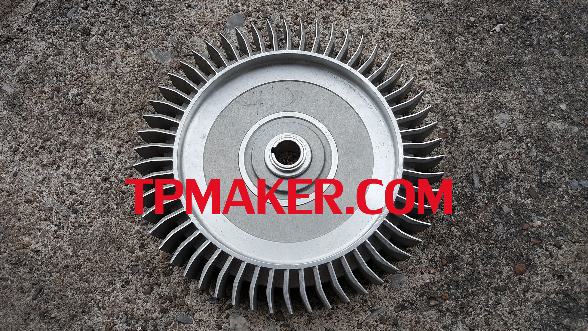 Ring Blowers Impeller ใบพัดริงโบลเวอร์ 2RB410 : โตนอก 258 mm. รูเพลา 22 mm. หนา 37 mm.