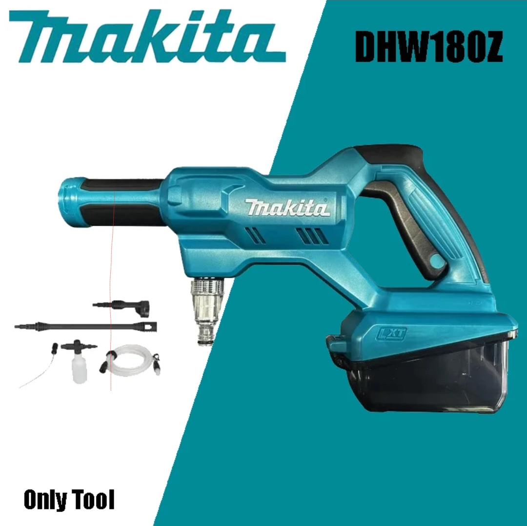 MAKITA DHW180Z01 Cordless 18V 2.4 MPa Pressure Washer (Tool Only, without Battery and Charger) - เครื่องฉีดน้ําแรงดันไร้สาย 18V 2.4 MPa มากีต้ารุ่น DHW180Z01 (เครื่องเปล่า ไม่รวมแบตเตอรี่ ไม่รวมแท่นชาร์จ) *** สินค้าขาดตลาด ***