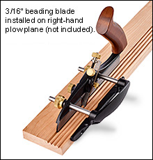 VERITAS Small Plow Plane with 5 A2 blades- กบเซาะร่อง ทำลิ้น ทำบังใบ หรือทำลอน พร้อมใบกบเหล็ก A2 5 ขนาด (ผลิตในแคนาดา)