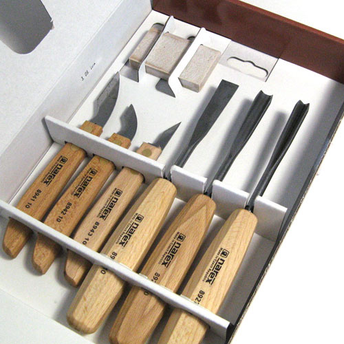 NAREX 894610 - Set of Carving Chisels 6pcs, WOOD LINE STANDARD ชุดสิ่วสลักไม้รุ่นมาตรฐาน 6 เล่ม (Made in Czech Republic)