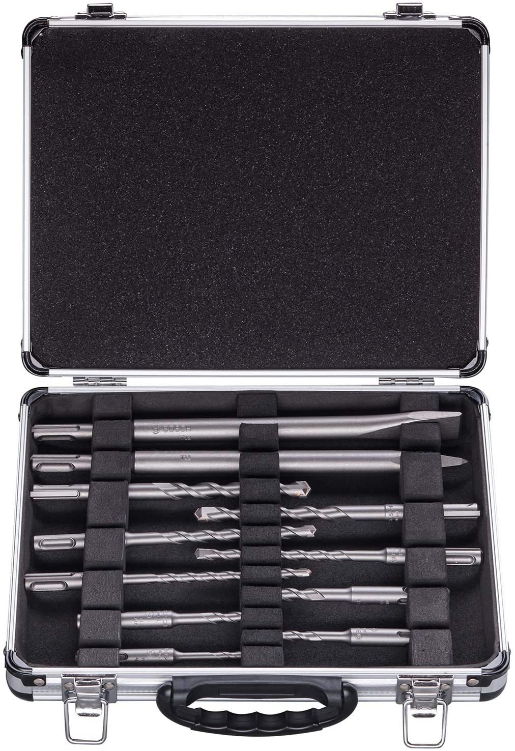 BOSCH 2608578765 11Pcs Sds+ Drill Bit Chisel Set In Aluminium Case - ชุดดอกสว่านโรตารี่ SDS-Plus 11 ดอก บ๊อช รุ่น 2608578765