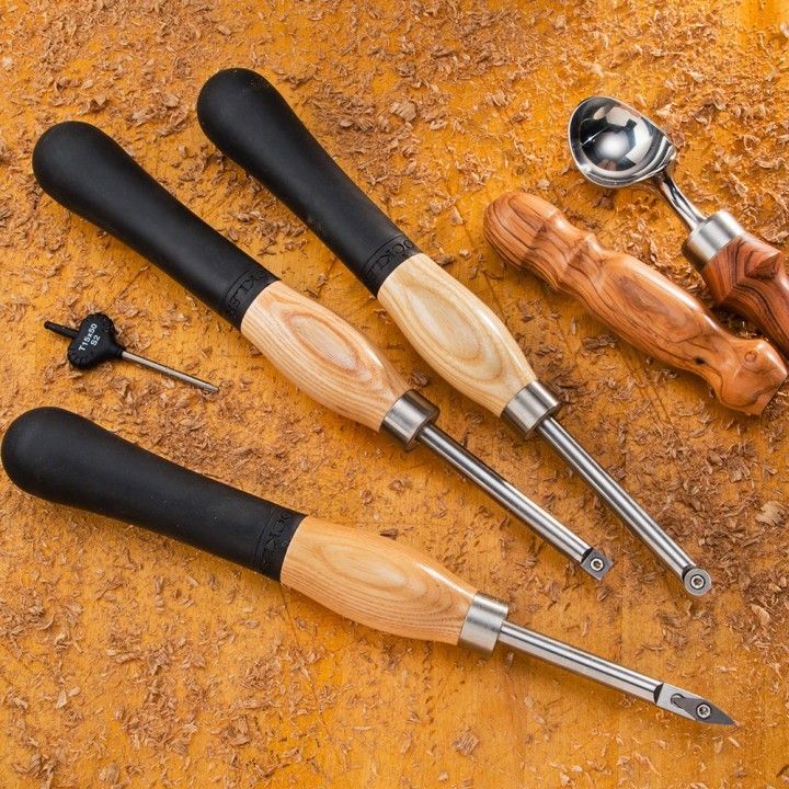 ROCKLER 45142 - มีดกลึงปลายคาร์ไบด์ขนาดเล็ก ชุด3เล่ม (Carbide Mini Turning Tool -3 piece set)