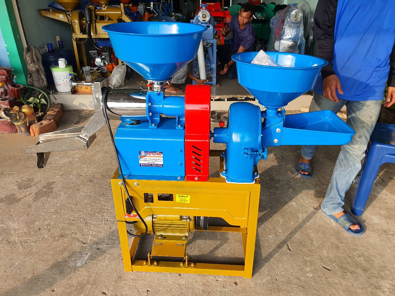 เครื่องสีข้าวขนาดเล็กหัวสเตนเลส