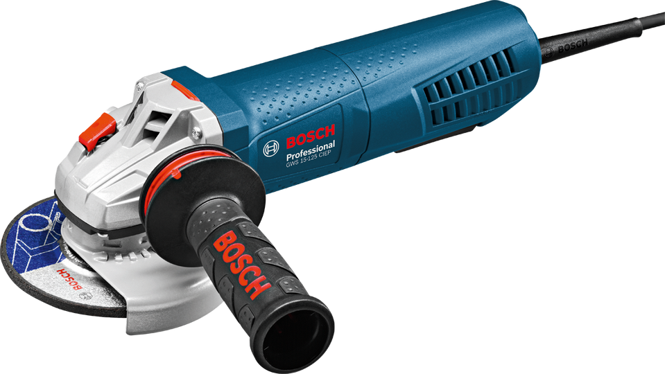 BOSCH GWS 15-125 CIEP Angle Grinder - ลูกหมูขนาด 5 นิ้วที่มีระบบป้องกันการตีกลับ และปรับรอบได้ - 0601796242