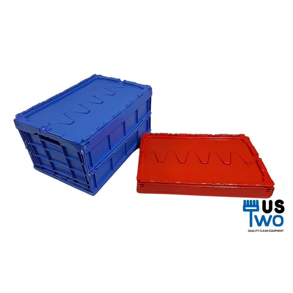 ลังพลาสติกพับฝาคู่แบบทึบ 40 ลิตร