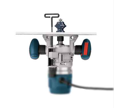 BOSCH Aluminum Router Table Insert Plate and Router Lift GKF 1600 for GOF 1600 CE router - แผ่นเพลทอลูมิเนียมพร้อมตัวยกเร้าเตอร์ ใช้กับเร้าเตอร์บ๊อช GOF 1600 CE **