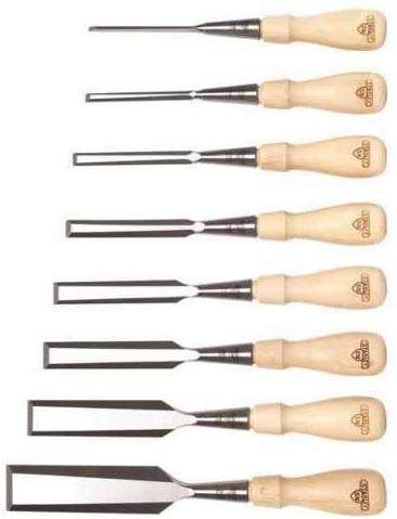 STANLEY Sweetheart Socket Chisel Set, 1/8 to 1-1/4 In, 8 Pc, ( 16-793 ) - ชุดสิ่ว Stanley รุ่น Sweetheart ในซองหนังม้วน 8ขนาด (U.K.)