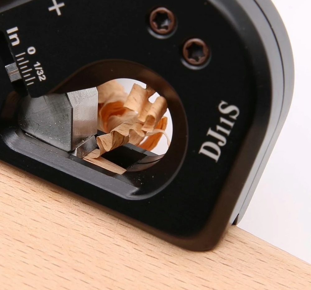 HONGDUI DJ11S - Chamfer Plane Edge Plane Corner Plane Quick Edge Trimmer Chamfering Tool with 3 Carbide Inserts for Woodworking- กบไสมุมพร้อมใบกบคาร์ไบด์ 3 ใบ Hongdui รุ่น DJ11S