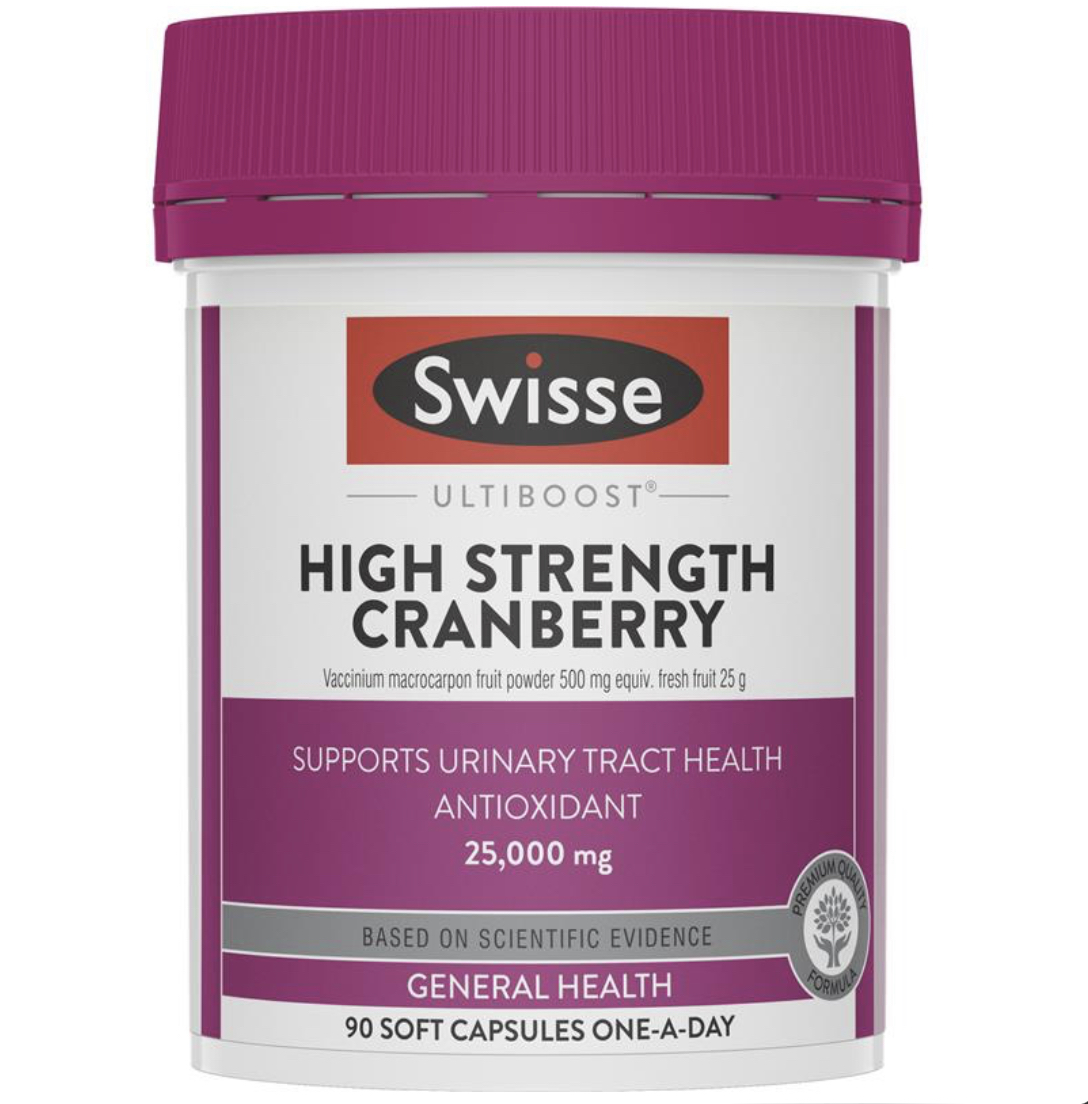 Swisse High Strength Cranberry 25,000 mg (90แคปซูล)