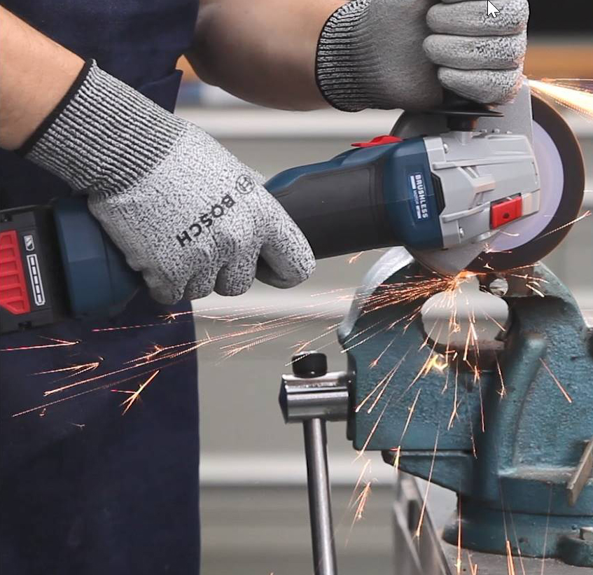 BOSCH GWS 18V-10 Cordless Angle Grinder (Solo) - เครื่องเจียรไร้สายมอเตอร์ไร้แปรงถ่านขนาด 4 นิ้ว BOSCH รุ่น GWS 18V-10 (เครื่องเปล่า) - 06019J40K0