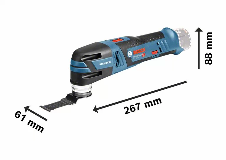 BOSCH GOP 12V-28 - 12V Cordless Multi-Function Tool (Tool only, without battery and charger) - เครื่องตัดอเนกประสงค์ไร้สาย ใช้แบตเตอรี่ 12 โวล์ท เครื่องเปล่า ไม่มีแบตเตอรี่ ไม่มีแท่นชาร์จ Bosch รุ่น GOP 12V-28 - 06018B50L0