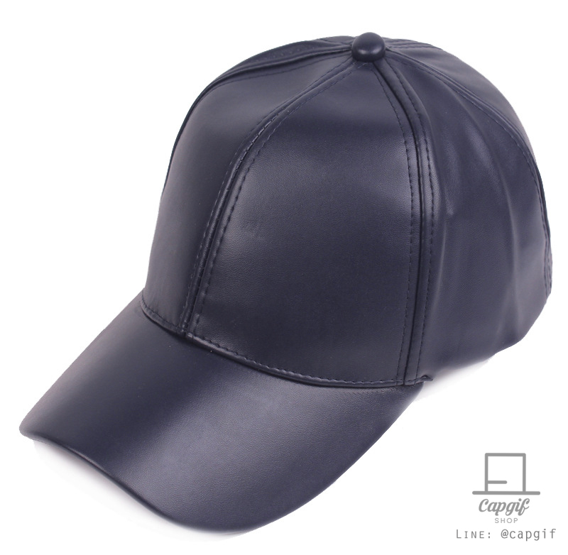 หมวกแก๊ปหนังPU หมวกแก๊ปทรงสวย