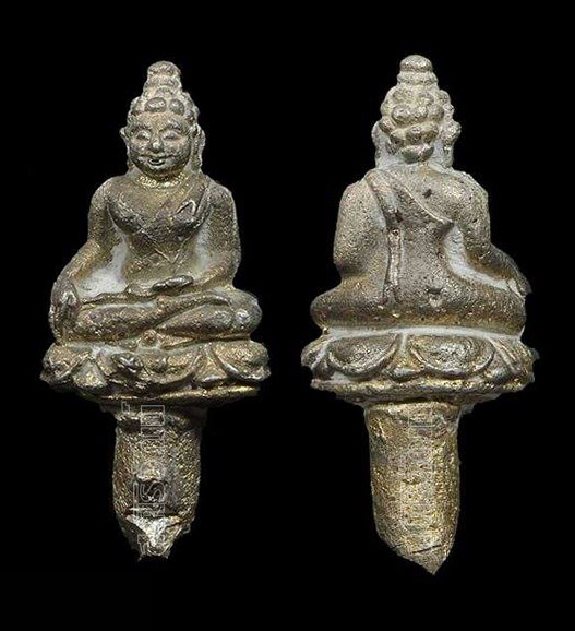 พระชัยวัฒน์ยอดธง (เนื้อเจ้าน้ำเงิน) อ.ศรีเงิน วัดดอนศาลา ปี 2525 จ.พัทลุง