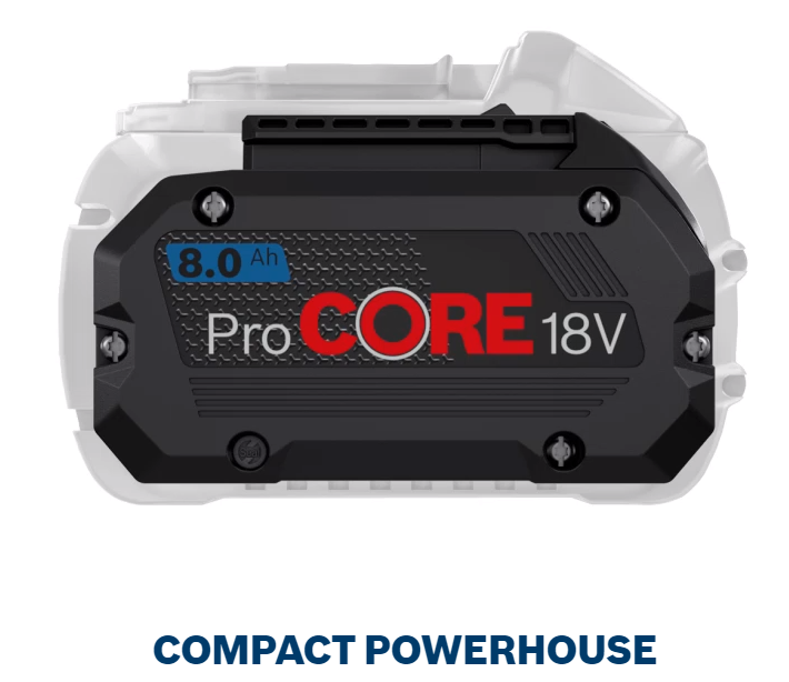 BOSCH 1600A028TV ProCore 18V 8.0Ah - แบตเตอรี่รุ่นใหม่ ProCore ขนาด 18 โวลท์ 8.0 แอมป์ - 1600A028TV