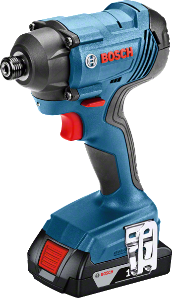 BOSCH GDR 180-LI Cordless Impact Driver with 2x 2.0Ah batteries and charger - สว่านไขควงกระแทกไร้สาย Li-Ion 18V บ็อช รุ่น GDR 180-LI พร้อมแบตเตอรี่ 2.0Ah x2 ก้อน และแท่นชาร์จ -