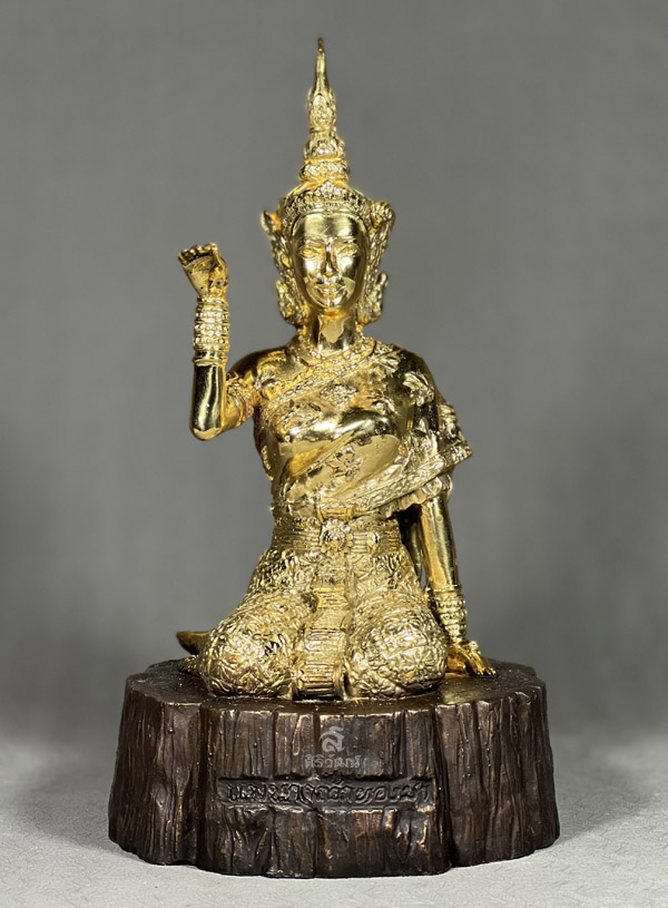 นางกวักแม่ทองมา พระอาจารย์เกิ้ง ที่พักสงฆ์ควนไม้บ้อง อ.ชะอวด จ.นครศรีธรรมราช หน้าตัก 5 นิ้ว