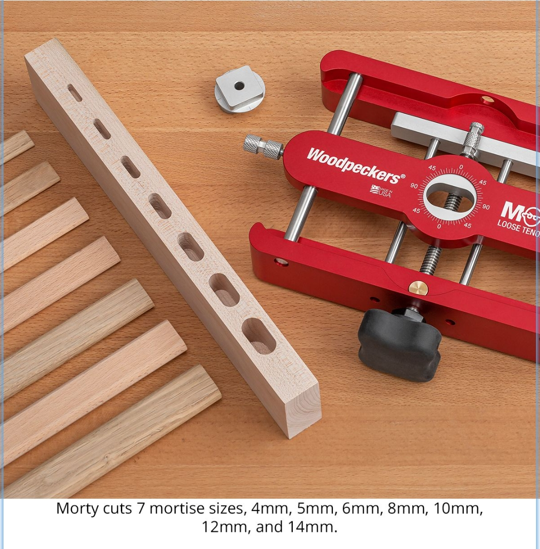 WOODPECKERS MORTY BASIC Loose Tenon Joinery Jig - จิ๊กเจาะรูเดือยหลวม WOODPECKERS รุ่น MORTY-BASIC