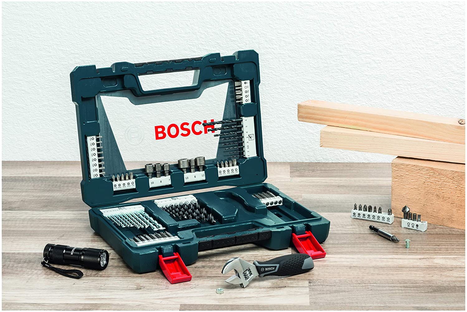 BOSCH 2607017403 83pcs V-line Drills Screwdriver Bits Set - อุปกรณ์เสริม V-line 83 ชิ้น - 2607017403