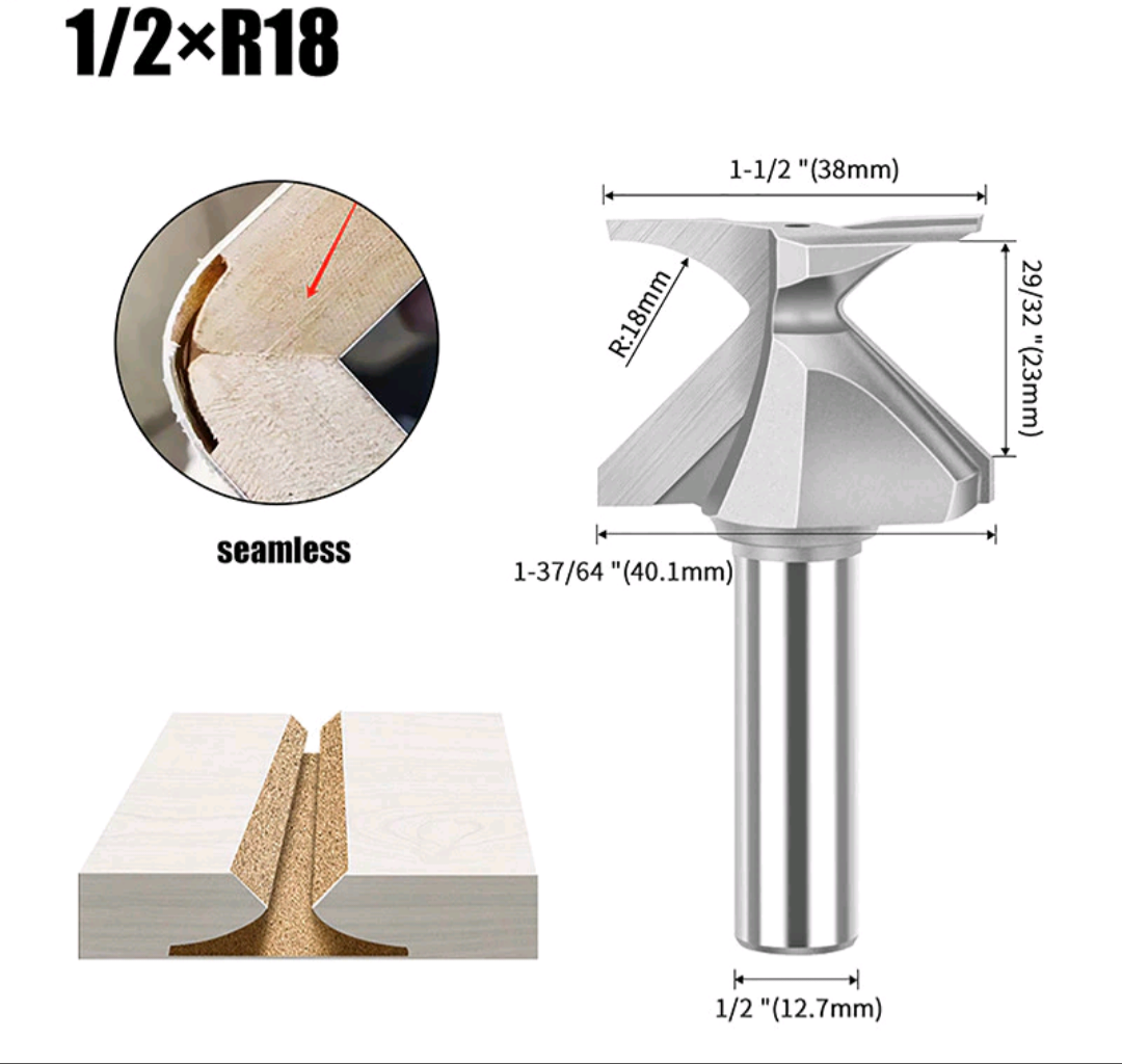 SIT Tool 63xx - 1/2-inch Shank Arc Bending Woodworking Router Bits - ดอกเร้าเตอร์ตีทำโค้งไม้ แกน 1/2นิ้ว