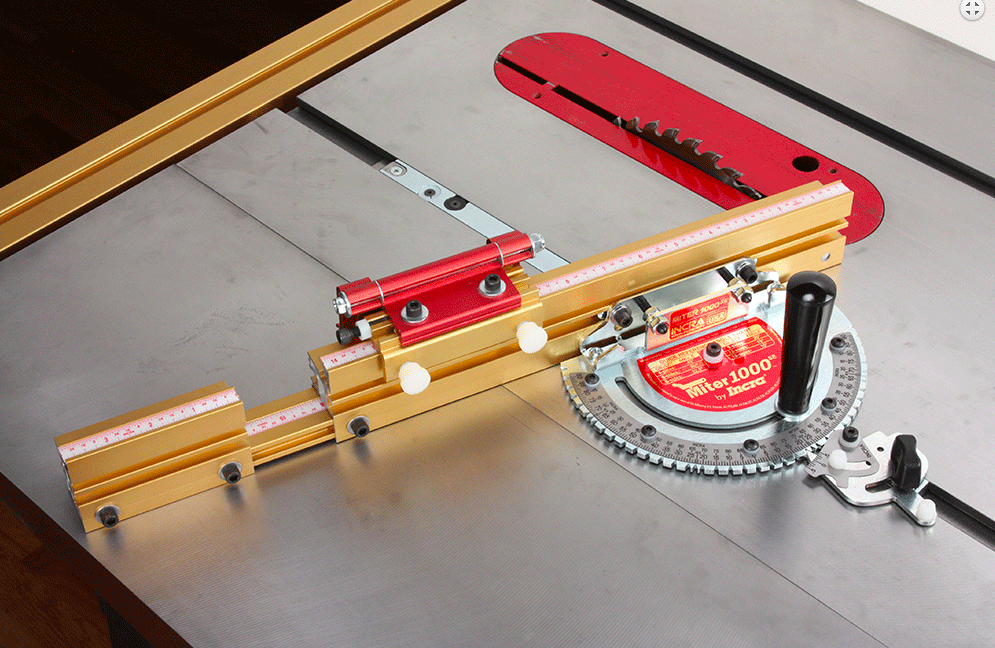 INCRA Miter 1000SE Miter Gauge - ตัวพาไม้ตัดขวางเสี้ยนสำหรับโต๊ะเลื่อยที่ใช้ Miter Slot มาตรฐาน U.S (สินค้าสั่งซื้อล่วงหน้า Pre Order).