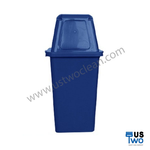 ถังขยะทรงเหลี่ยม พร้อมฝาครอบทรงสูง 40 ลิตร