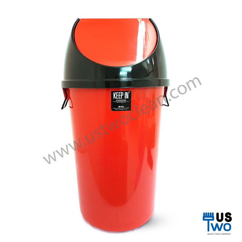 ถังขยะทรงกลม ฝาแกว่ง 75 ลิตร