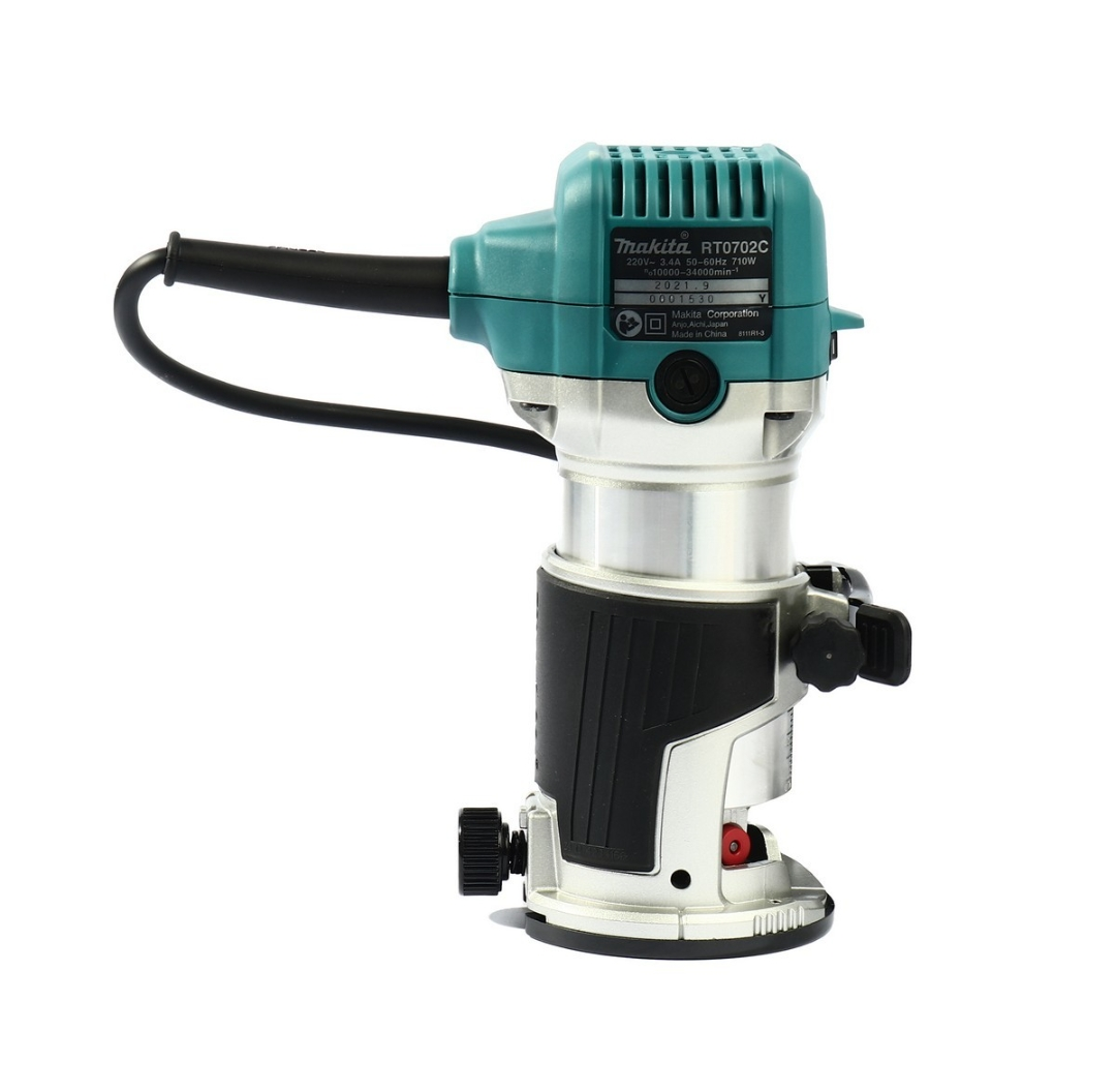 MAKITA RT0702CJ 1/4-inch 710W Compact Router Kit - เครื่อเซาะร่อง หรือทริมเมอร์ 1/4 นิ้ว 710 วัตต์ Makita รุ่น RT0702CJ