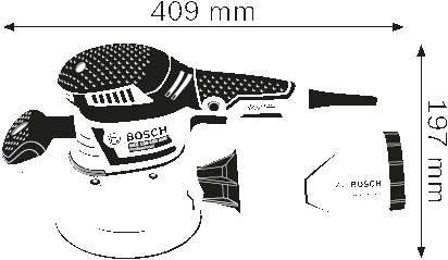 BOSCH GEX 125-150 AVE 125-150mm (5/ 6 inch) Random Orbit Sanders and Accessories - เครื่องขัดกระดาษทรายกลม 5/ 6 นิ้ว บ็อช รุ่น GEX 125-150 AVE และอะไหล่