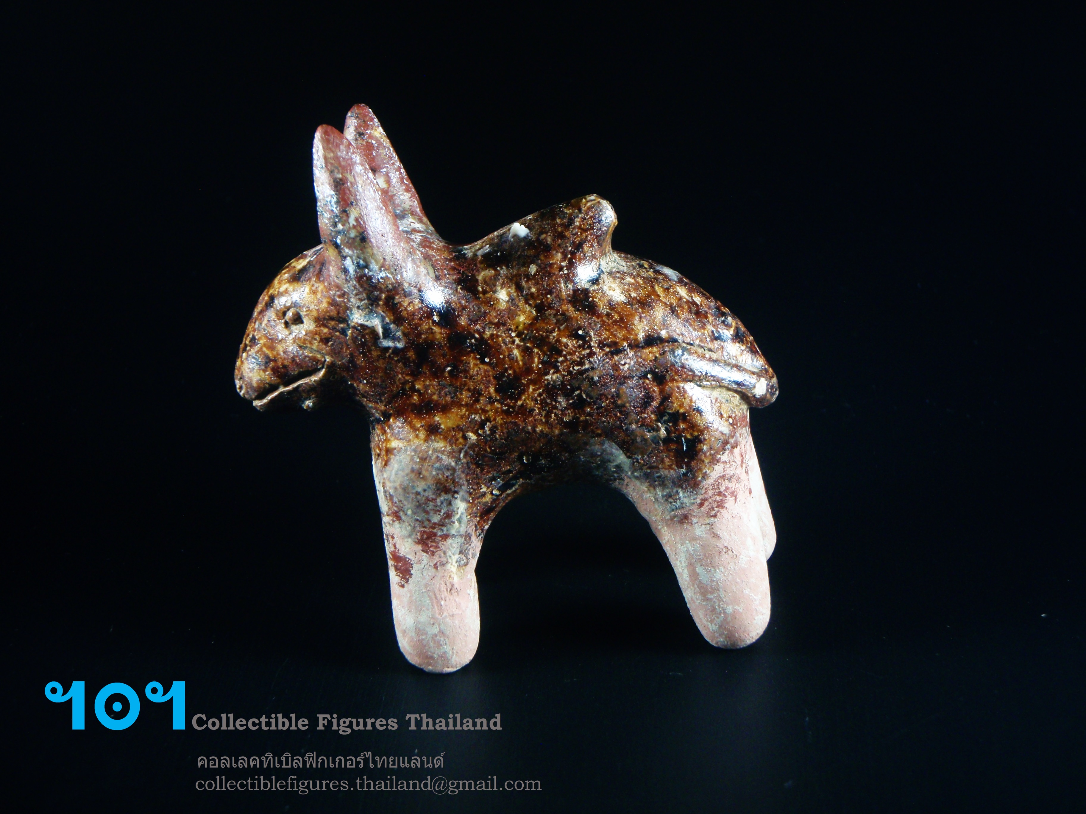ตุ๊กตาดินเผาสุโขทัย รูปวัว CFT-00096