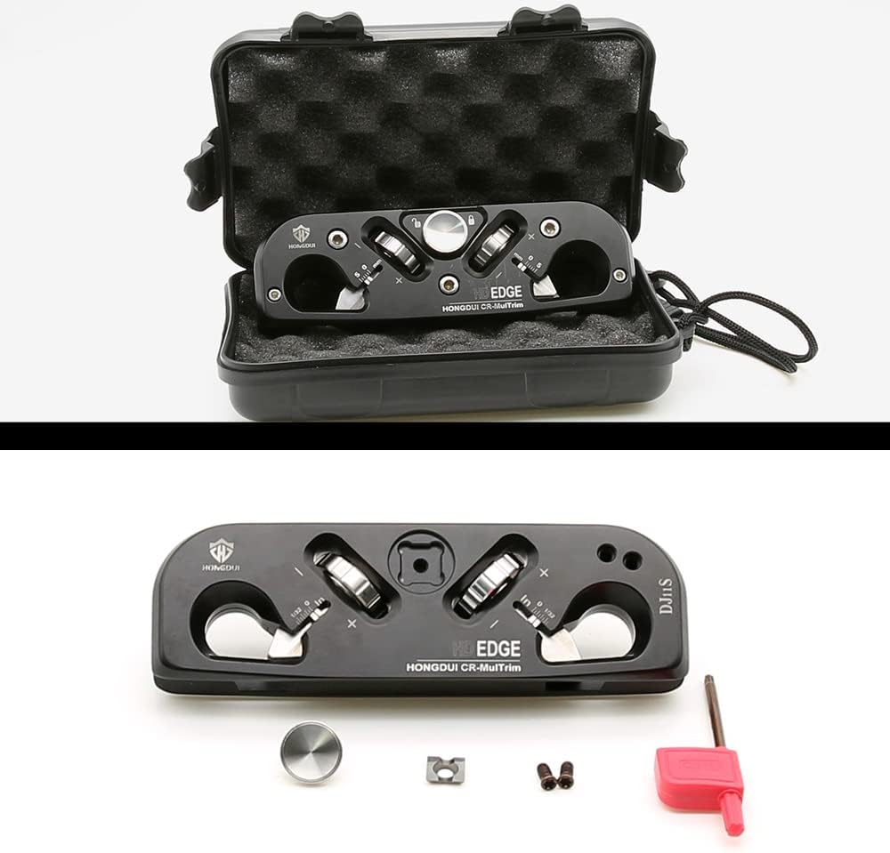 HONGDUI DJ11S - Chamfer Plane Edge Plane Corner Plane Quick Edge Trimmer Chamfering Tool with 3 Carbide Inserts for Woodworking- กบไสมุมพร้อมใบกบคาร์ไบด์ 3 ใบ Hongdui รุ่น DJ11S