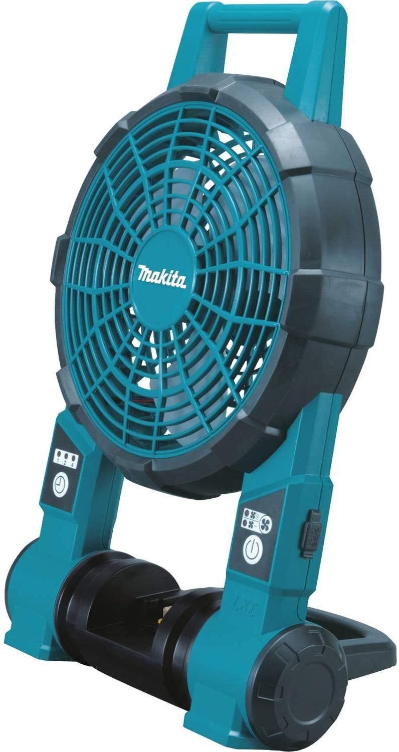 MAKITA BCF201Z Makita 12-inch 18V Lithium-Ion Cordless Job Site Fan (Fan only, without battery and charger) -พัดลมไร้สายใช้หน้างาน 12 นิ้ว ใช้แบตเตอรี่ Li-Ion 14.4/ 18v มากีต้า รุ่น BCF201Z (ตัวเปล่า ไม่มีแบตเตอรี่ ไม่มีแท่นชาร์จ)