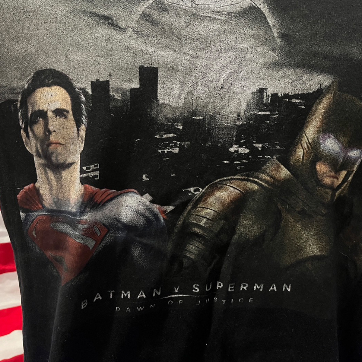เสื้อยืดวินเทจมือสอง Vintage T-Shirt Super man & Batman งานป้าย DC