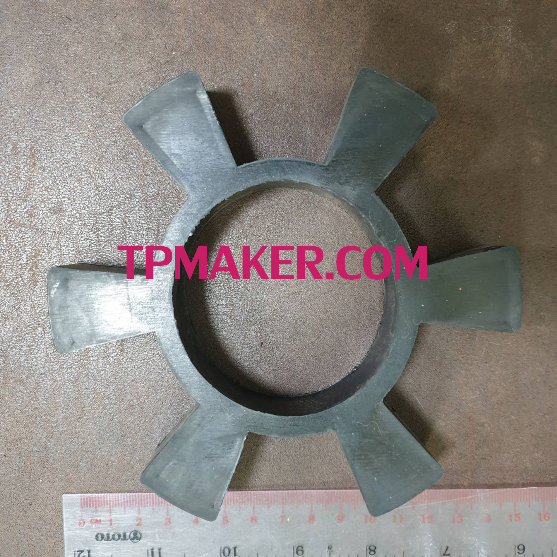 ยางยอย 6 แฉก #140 ขนาด OD 140 mm.