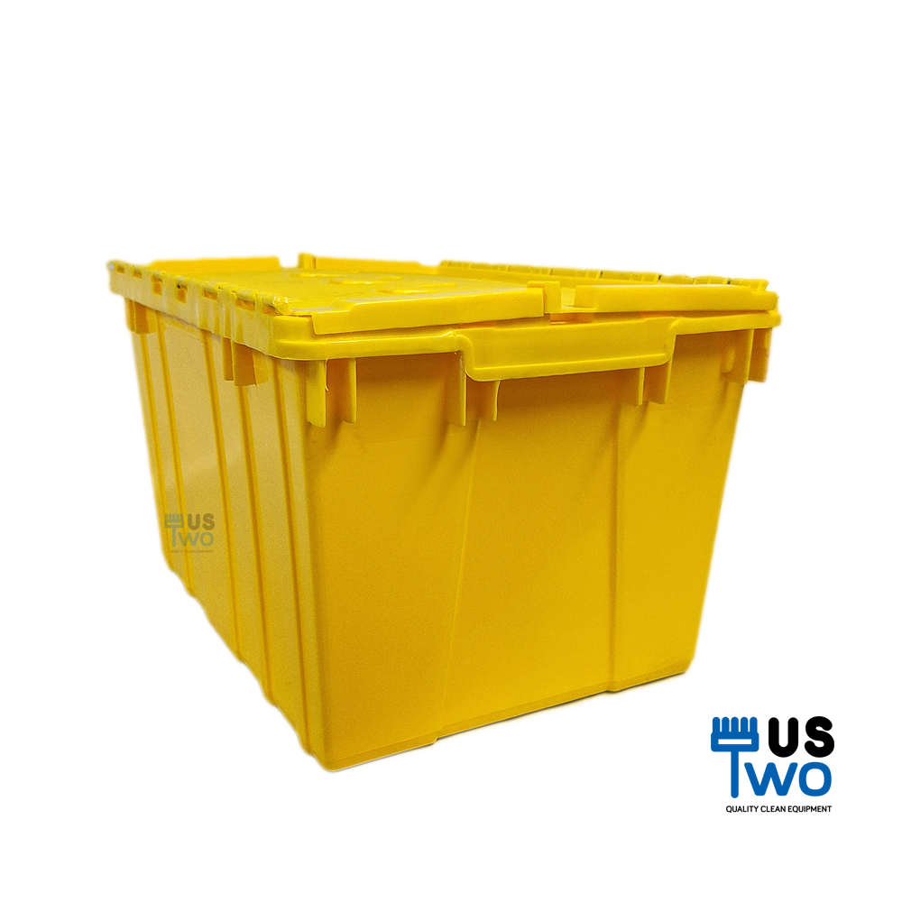 ลังพลาสติกทึบ ฝาพับคู่ 57 ลิตร