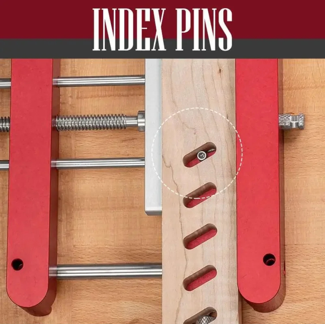 SIT TOOL MJDJ-001 2-in-1 Aluminum Loose Tenon Joinery and Doweling Jig - จิ๊กเจาะเดือยเหลี่ยมอลูมิเนียม แบบถอดได้ และจิ๊กเจาะรูเดือยกลมในตัวเดียวกัน