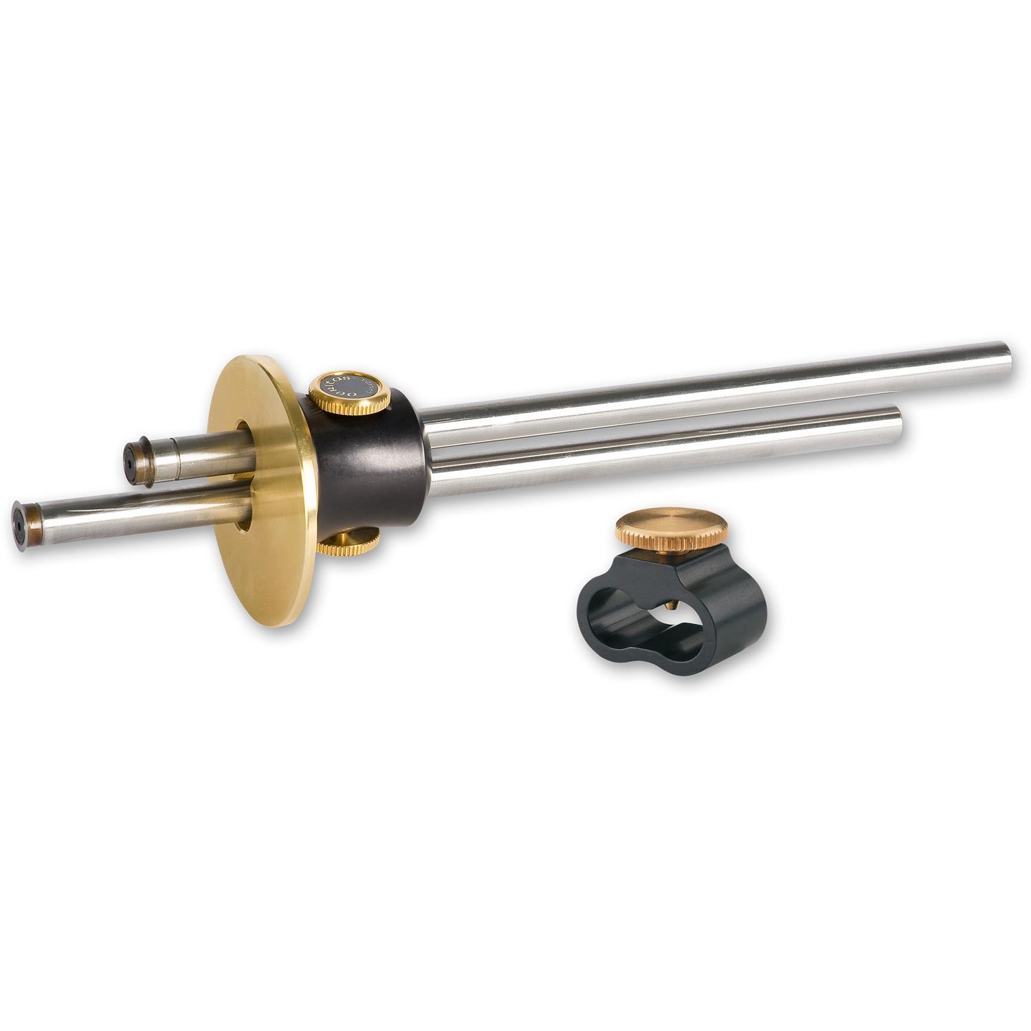 VERITAS 05N7010 Dual Marking Gauge and Shaft Clamp- ขอขีดไม้ใบมีดล้อกลมแบบ 2 แกนพร้อมแคล้มป์ - 05N7010