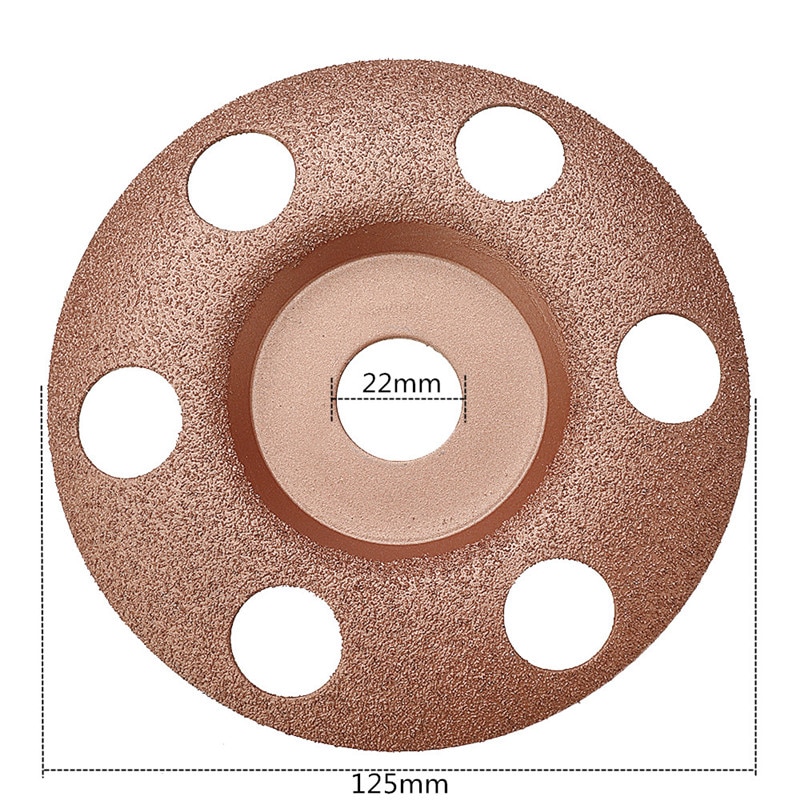 SIT Tool 5-in. (125mm) Fine See Through Disc Tungsten Carbide Wood Shaping Dish for Angle Grinder (120 grit)- จานขัดไม้คาร์ไบด์ชนิดละเอียด