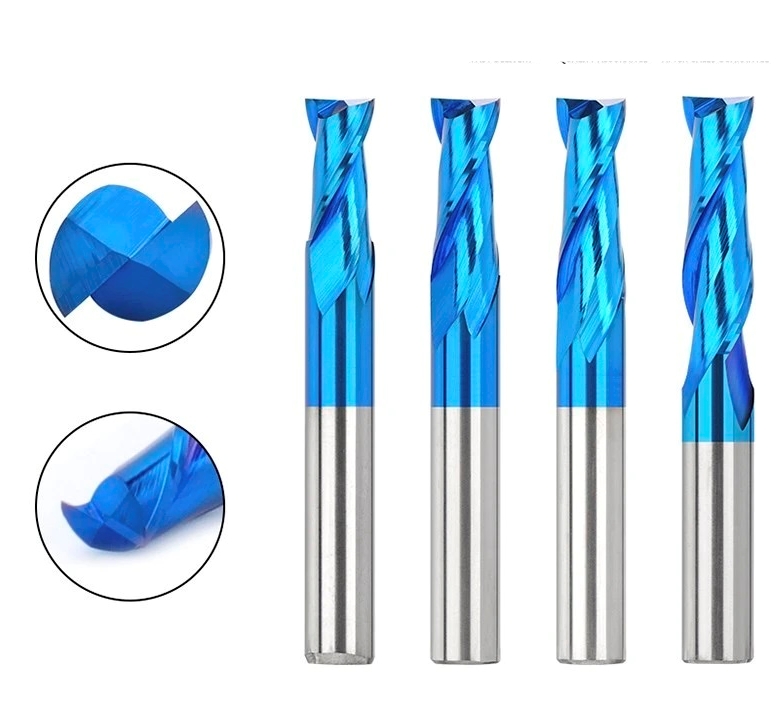 SIT TOOL SIT-RU2104 up cut Spiral Solid Carbide, Nano Blue Coating, 1/4" Shank 1" CL Router Bit - ดอกเกลียวชนิดคาร์ไบด์ทั้งแท่งแบบกัดขึ้น เคลือบนาโนบลู แกน 1/4" ความยาวคมดอก 1 นิ้ว SIT TOOL รุ่น SIT-RU2014