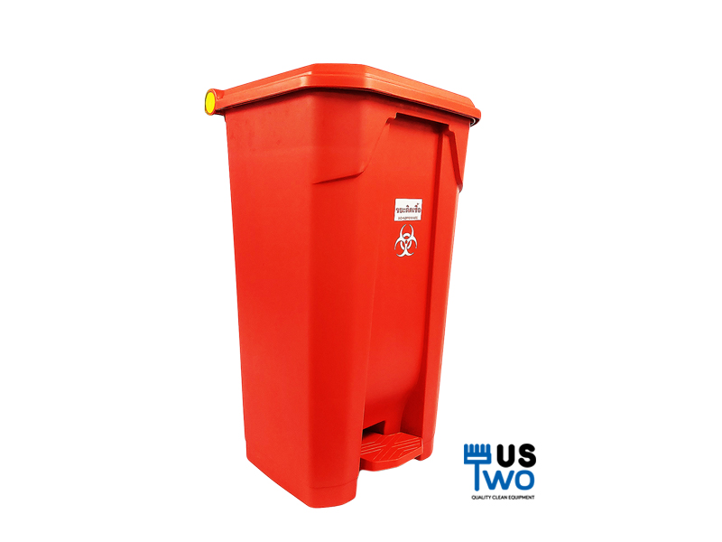 ถังขยะแบบเหยียบ ทรงเหลี่ยม 85 ลิตร