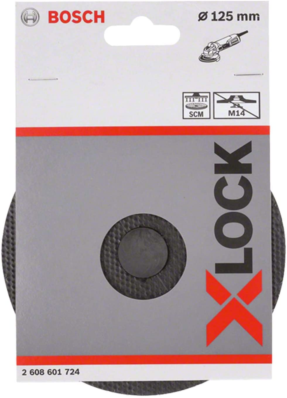BOSCH Support Plate with Center Pin X-Lock Diameter 125 mm - จานรอง X-Lock 125 มม. (แบบหนามเตย) - 2608601724