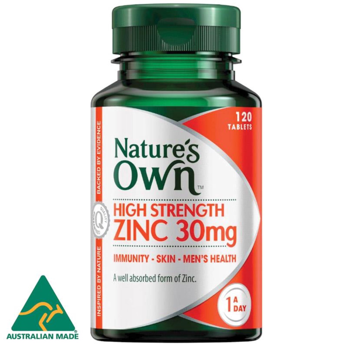 Nature's Own High Strength Zinc 30 mg (120 เม็ด)