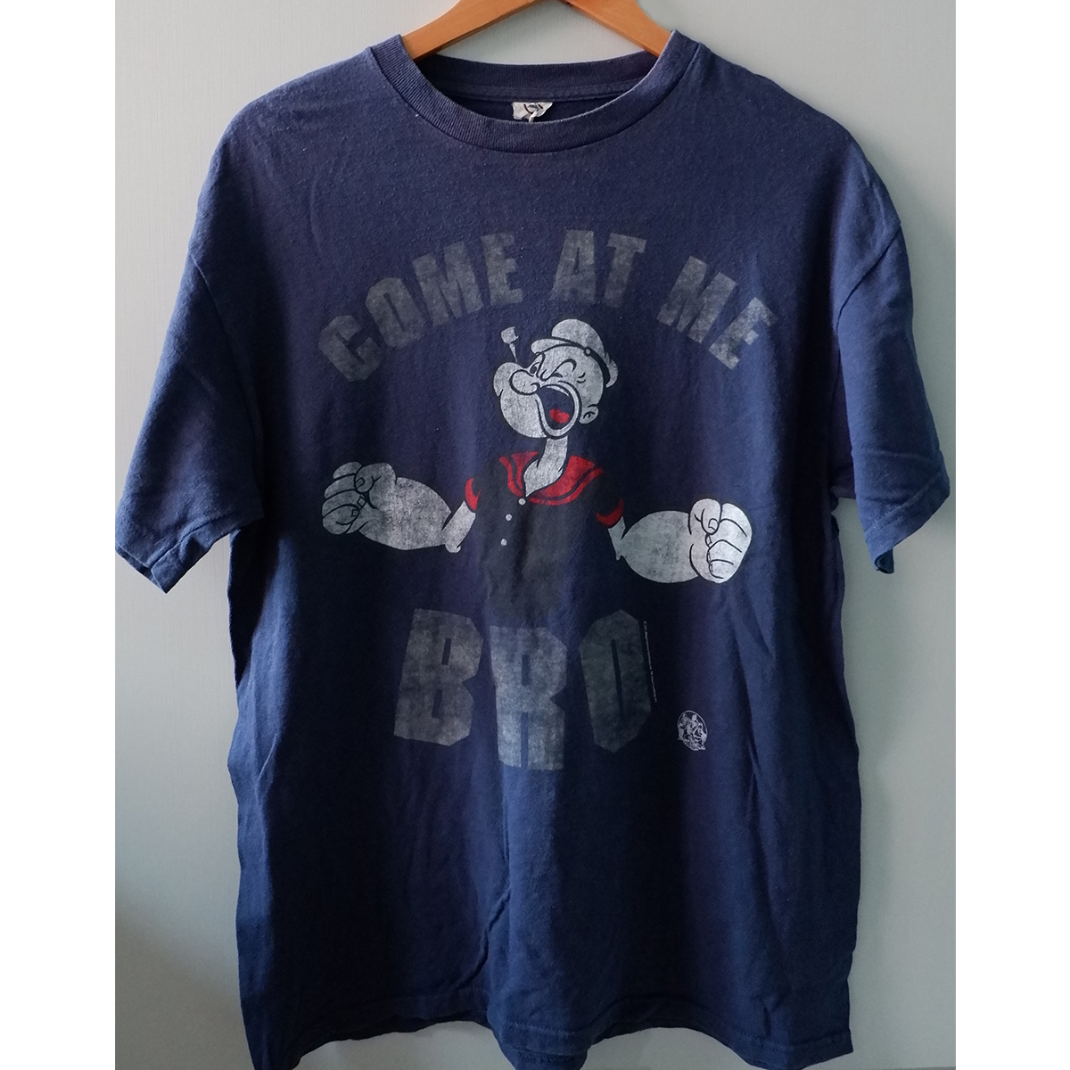 เสื้อยืดวินเทจมือสอง Vintage T-Shirt ลายการ์ตูน ป๊อปอาย Popeye งานป้าย DELTA PRO WEIGHT