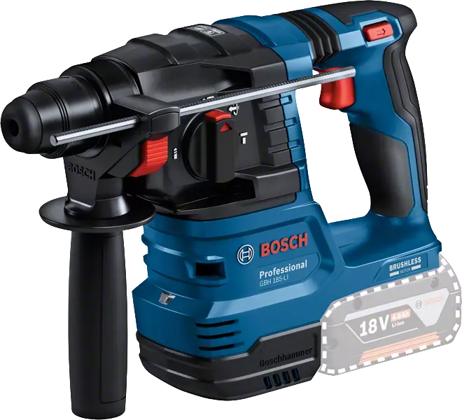 BOSCH GBH 187-LI Cordless Brushless Rotary Hammer Drill - สว่านโรตารี่กระแทกไร้สาย มอเตอร์ไร้แปรงถ่าน SDS-plus Li-Ion 18V รุ่น GBH 187-Li
