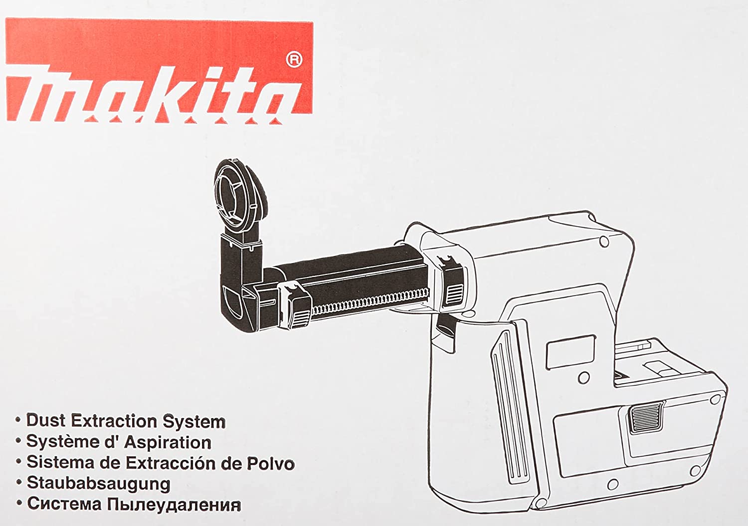 MAKITA 195902-4 Dx02 Dust Extraction System - เครื่องดูดฝุ่น สำหรับสว่านโรตารี DHR242RFE และ DHR243RFE รุ่น DX02 - 195902-4