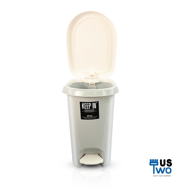 ถังขยะเท้าเหยียบ รูปไข่ 14 ลิตร